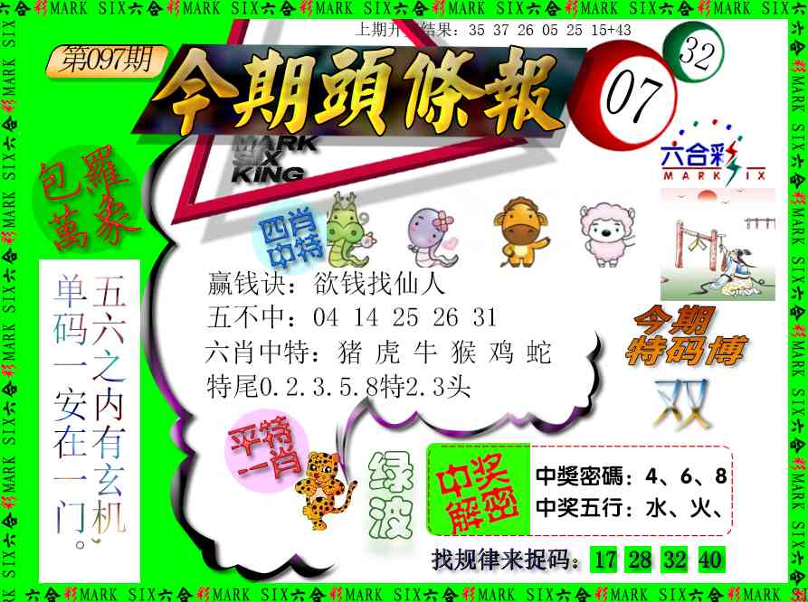 097期今期头条报[图]