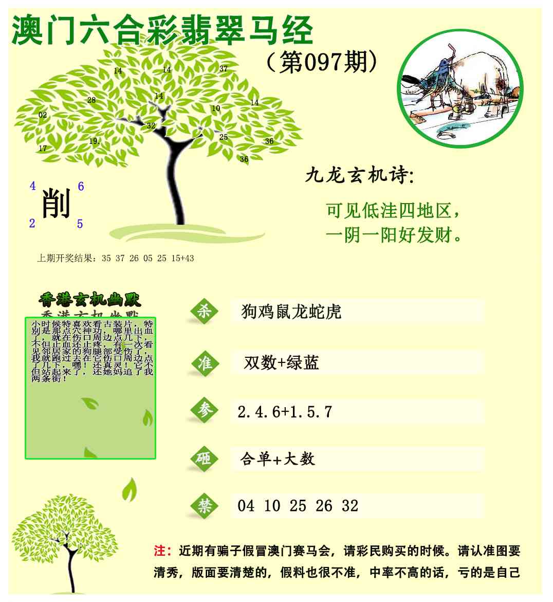 097期翡翠马经[图]