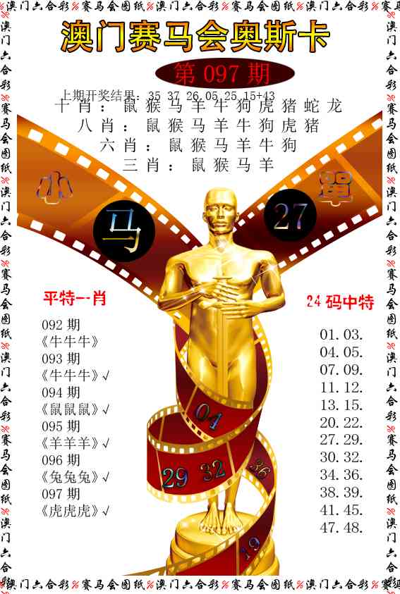 097期新奥斯卡[图]